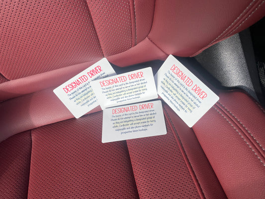 Designated Driver Card- Because Someone Has to Be the Adult