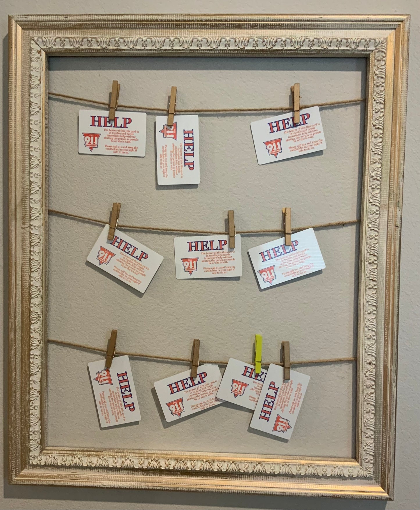 Help Card- Emergency Help Needed