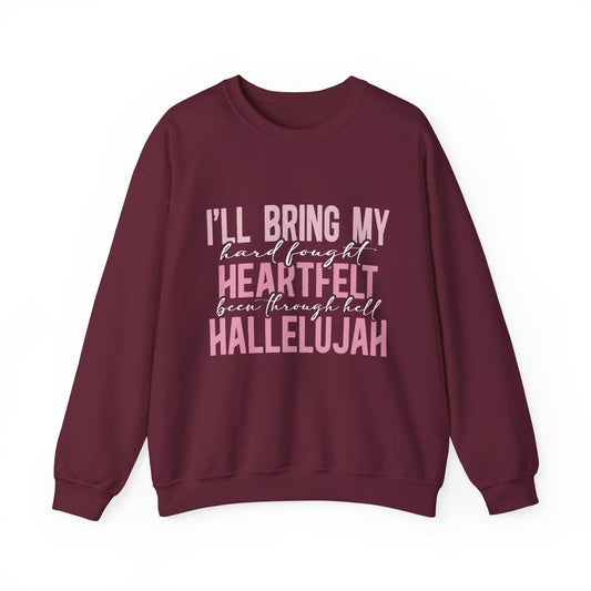Heartfelt Hallelujah Crewneck Sweatshirt