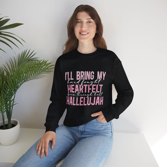 Heartfelt Hallelujah Crewneck Sweatshirt