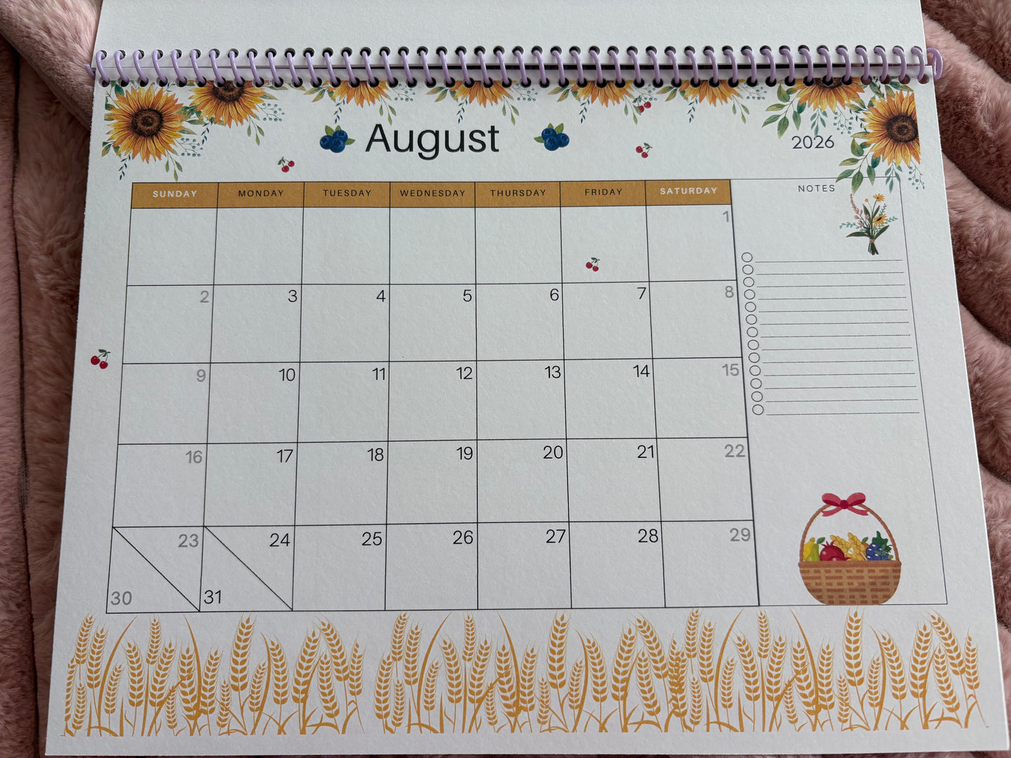 2026 Spiral Bound Calendar