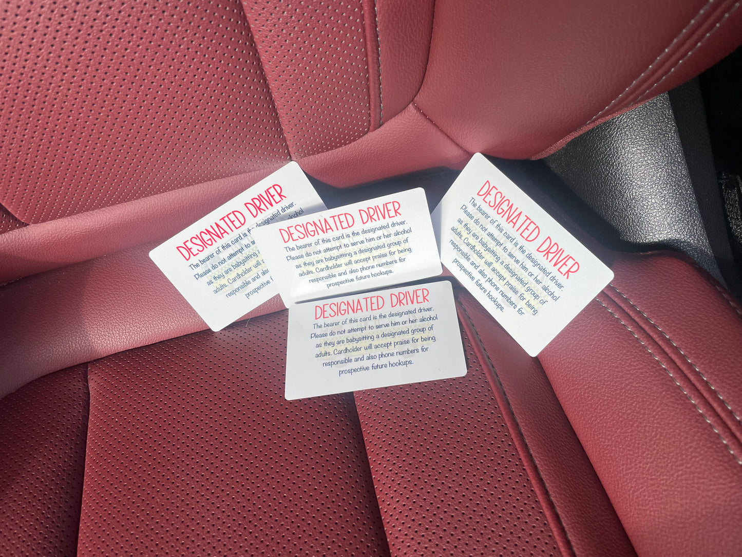 Designated Driver Card- Because Someone Has to Be the Adult